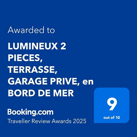 Lumineux 2 Pieces, Terrasse, Garage Prive, En Bord De Apartment